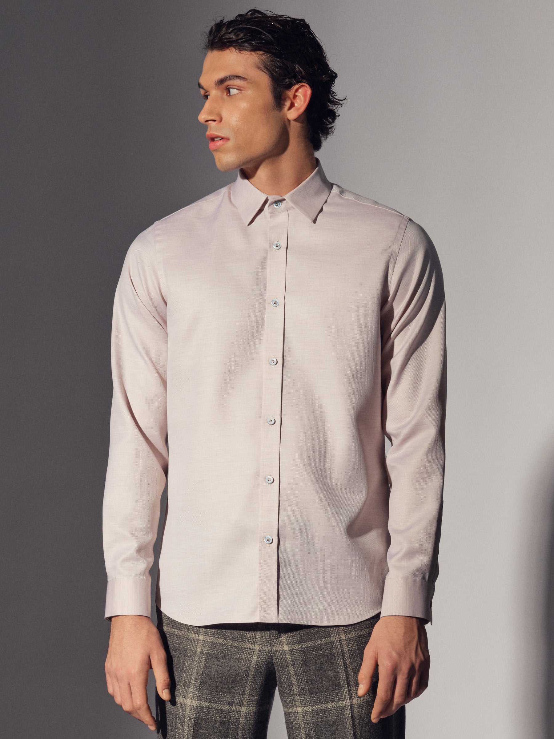 Cream Cotton Classic Shirt