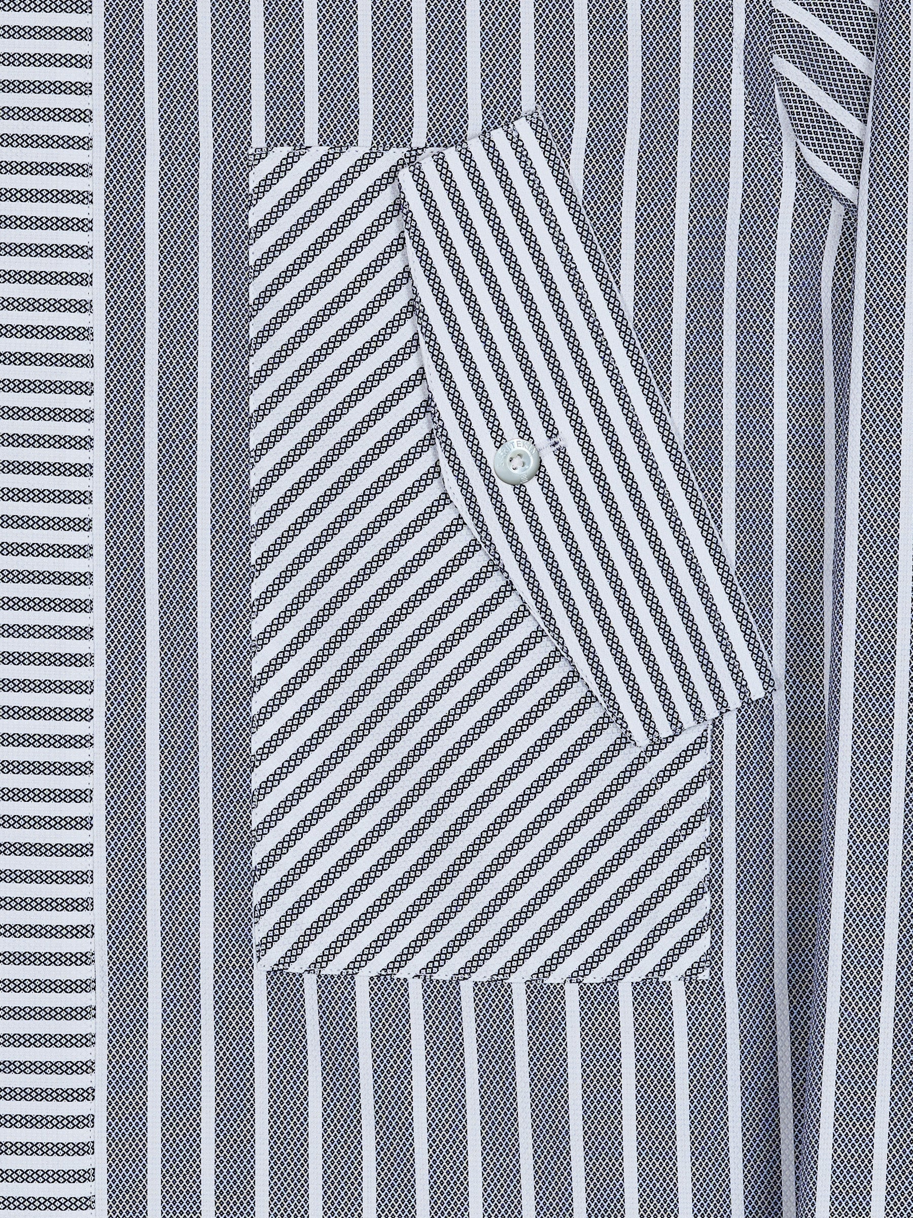 Blue Cotton Flap Pocket Shirt Overshirt